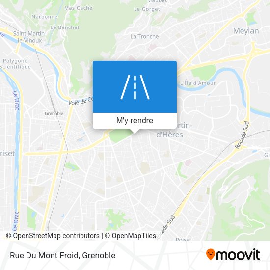 Rue Du Mont Froid plan