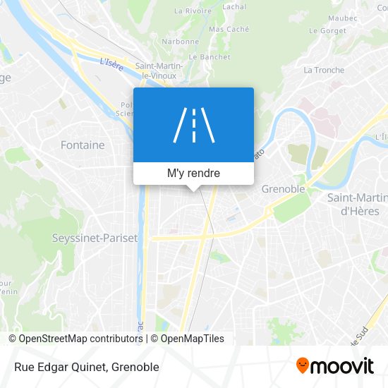 Rue Edgar Quinet plan