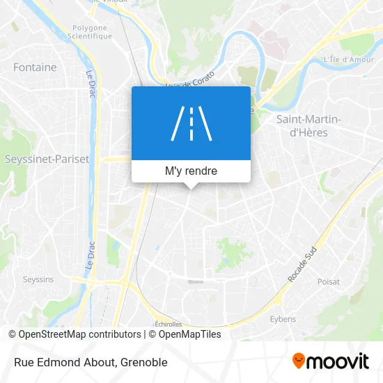 Rue Edmond About plan