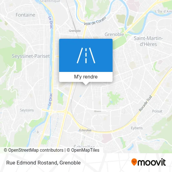 Rue Edmond Rostand plan