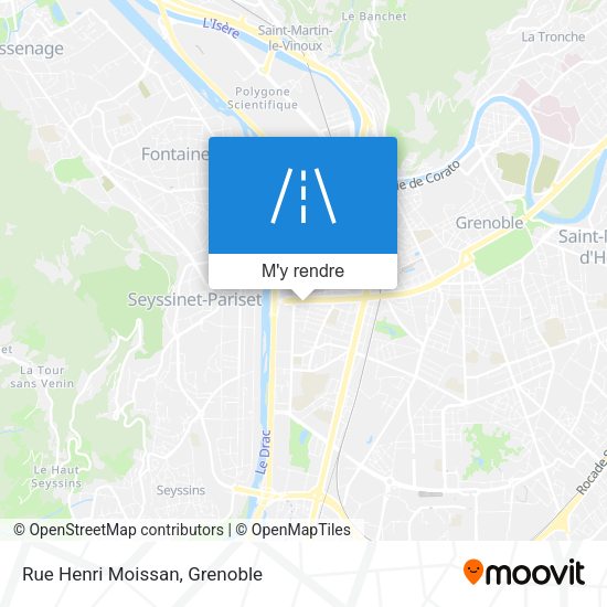 Rue Henri Moissan plan