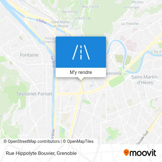 Rue Hippolyte Bouvier plan