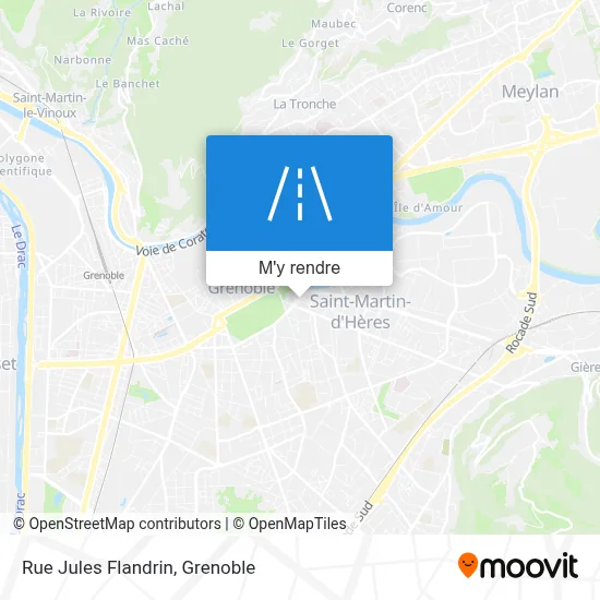 Rue Jules Flandrin plan