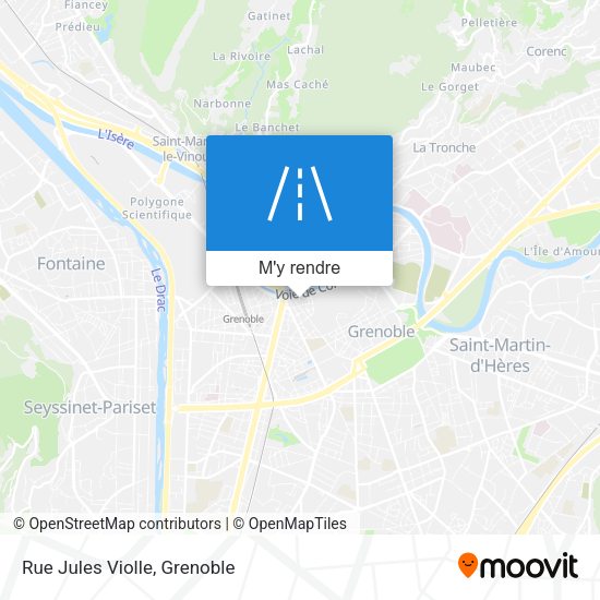 Rue Jules Violle plan