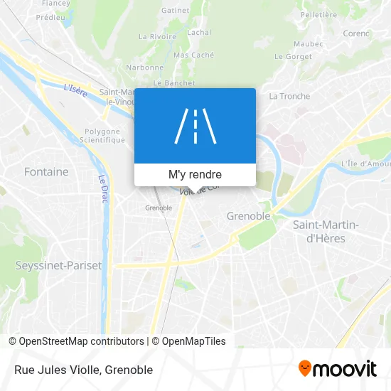 Rue Jules Violle plan