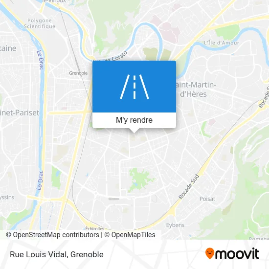 Rue Louis Vidal plan