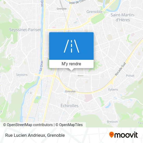Rue Lucien Andrieux plan
