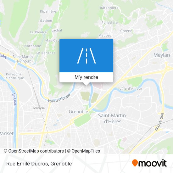 Rue Émile Ducros plan