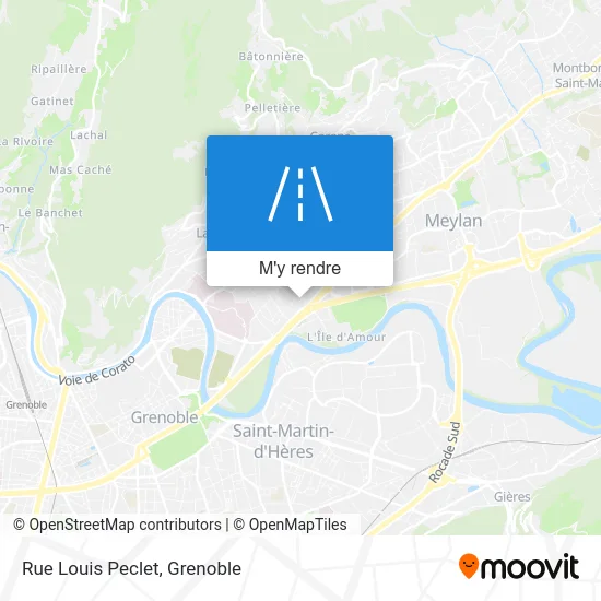 Rue Louis Peclet plan