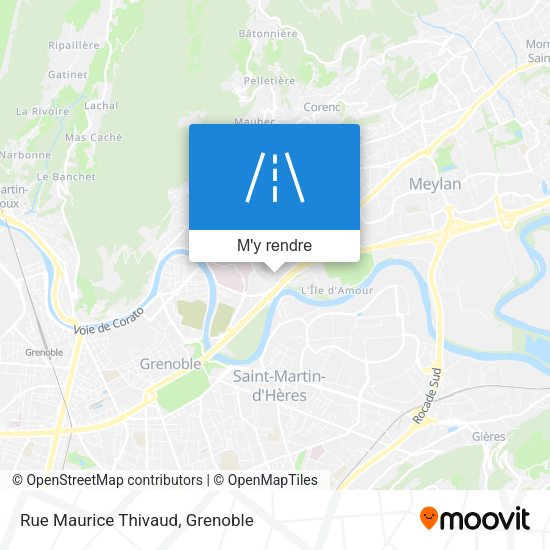 Rue Maurice Thivaud plan