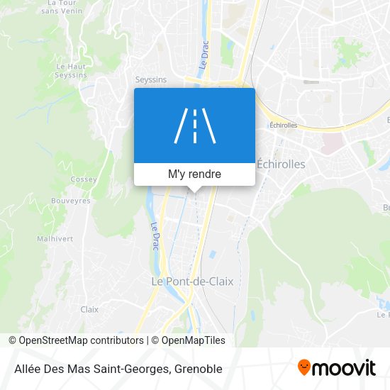 Allée Des Mas Saint-Georges plan