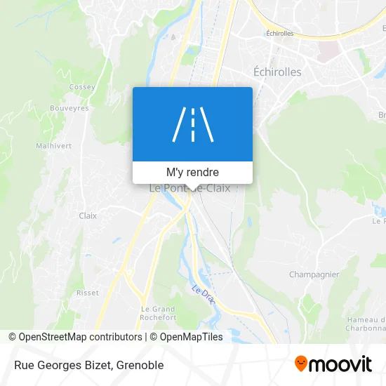 Rue Georges Bizet plan