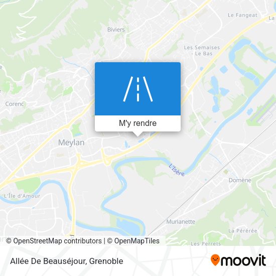 Allée De Beauséjour plan