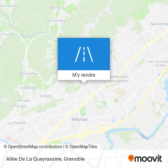 Allée De La Queyrassine plan