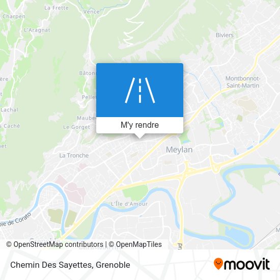 Chemin Des Sayettes plan