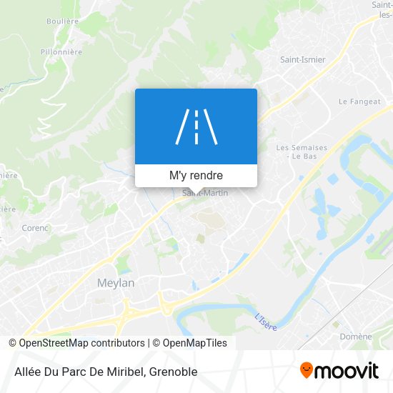 Allée Du Parc De Miribel plan