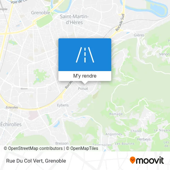 Rue Du Col Vert plan