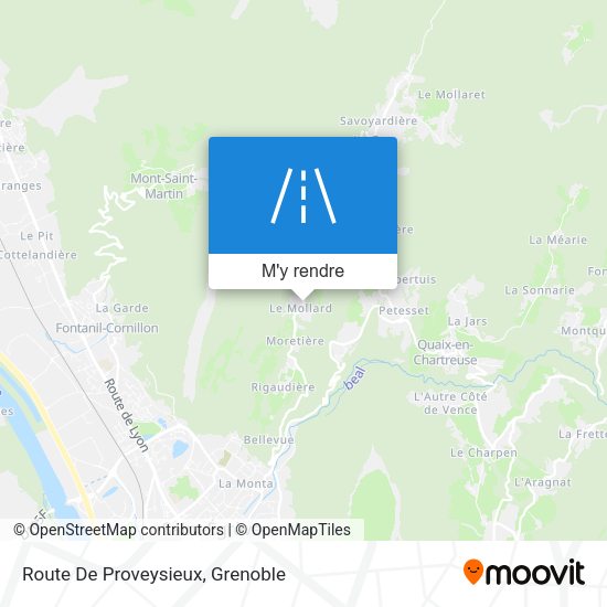 Route De Proveysieux plan