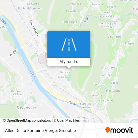 Allée De La Fontaine Vierge plan