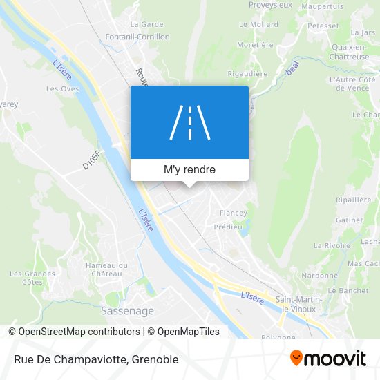 Rue De Champaviotte plan
