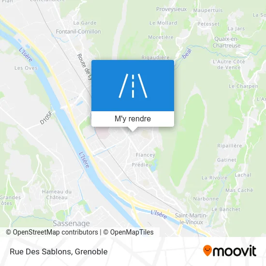 Rue Des Sablons plan