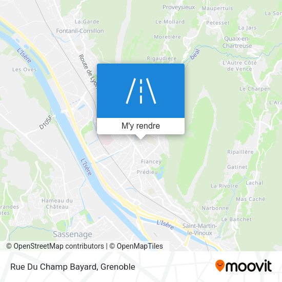 Rue Du Champ Bayard plan