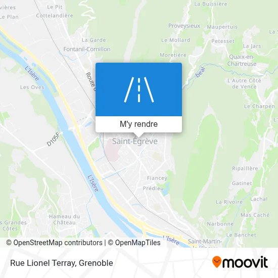 Rue Lionel Terray plan