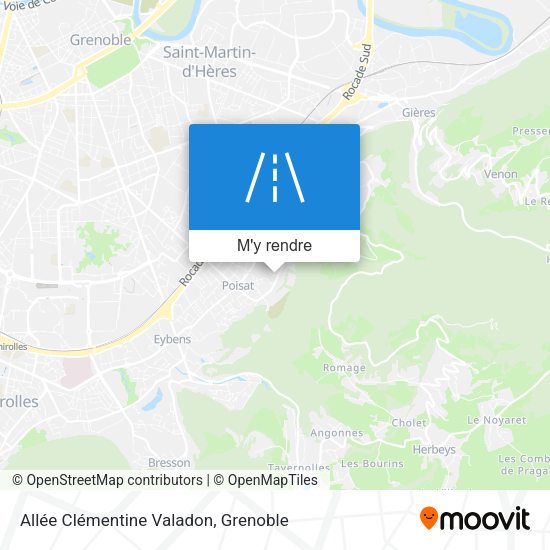 Allée Clémentine Valadon plan