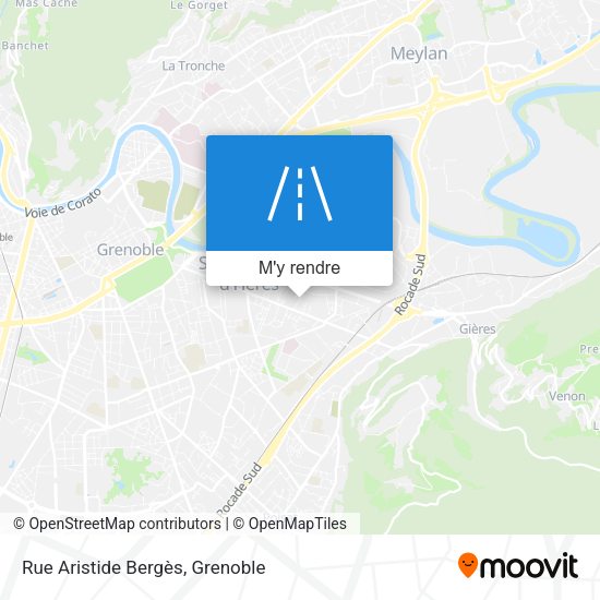 Rue Aristide Bergès plan