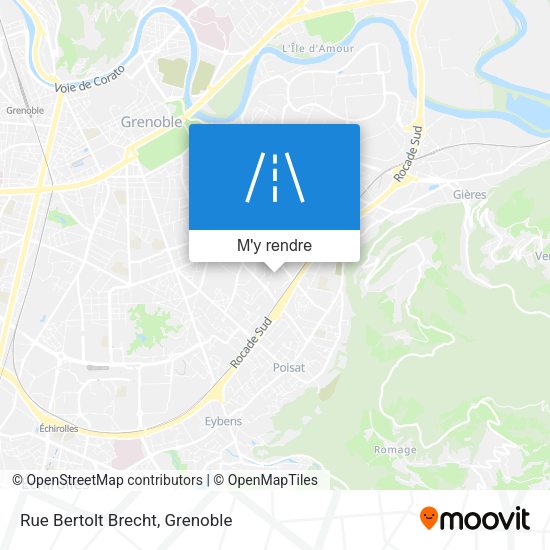 Rue Bertolt Brecht plan