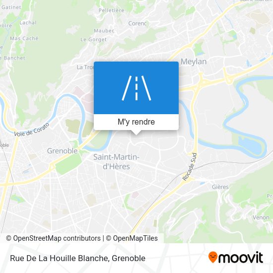 Rue De La Houille Blanche plan