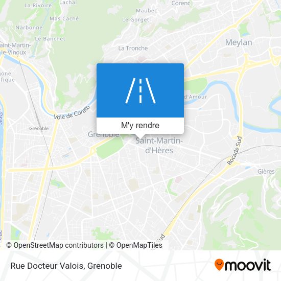Rue Docteur Valois plan