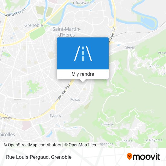 Rue Louis Pergaud plan