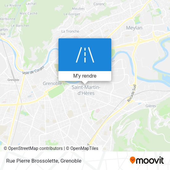Rue Pierre Brossolette plan