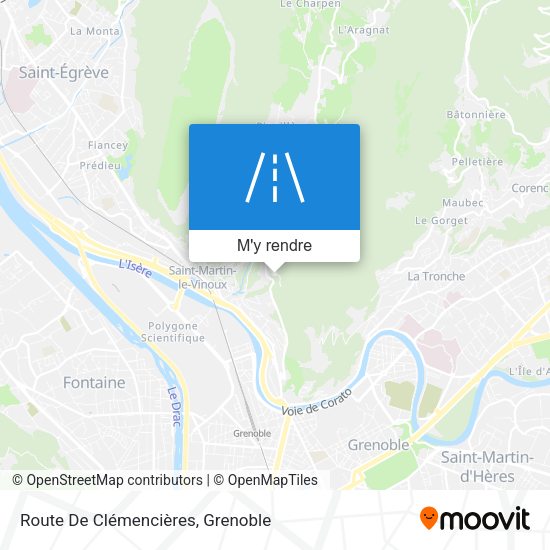Route De Clémencières plan