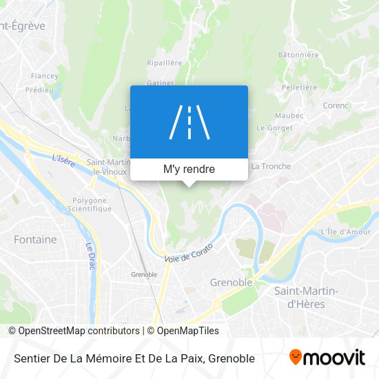 Sentier De La Mémoire Et De La Paix plan