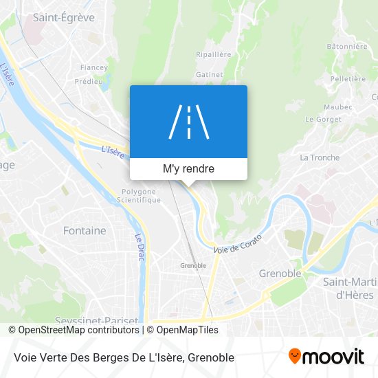 Voie Verte Des Berges De L'Isère plan