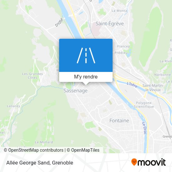 Allée George Sand plan