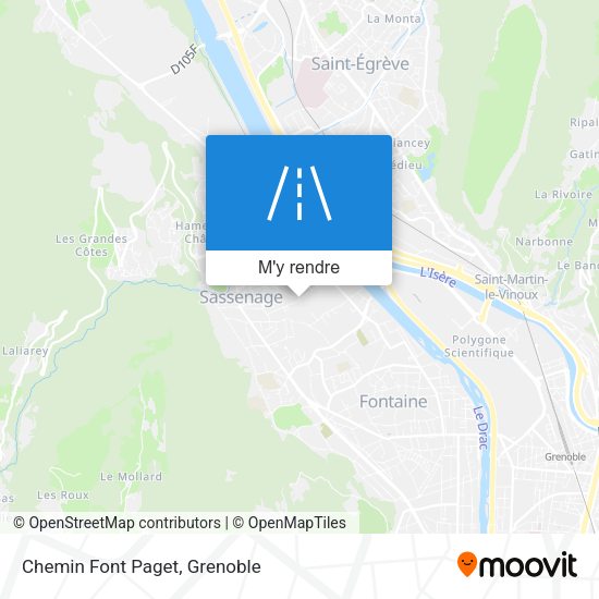 Chemin Font Paget plan