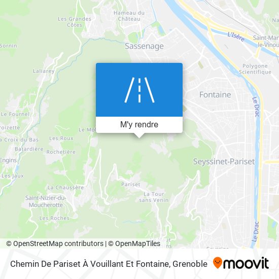 Chemin De Pariset À Vouillant Et Fontaine plan