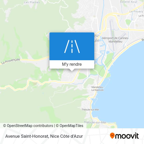 Avenue Saint-Honorat plan