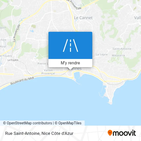 Rue Saint-Antoine plan