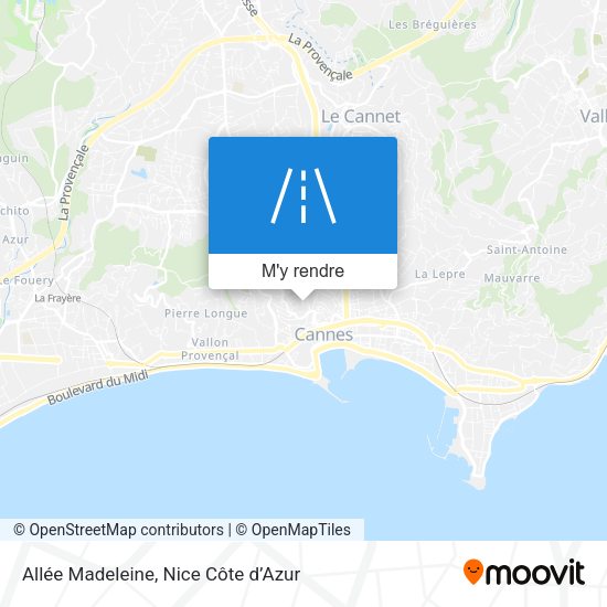 Allée Madeleine plan