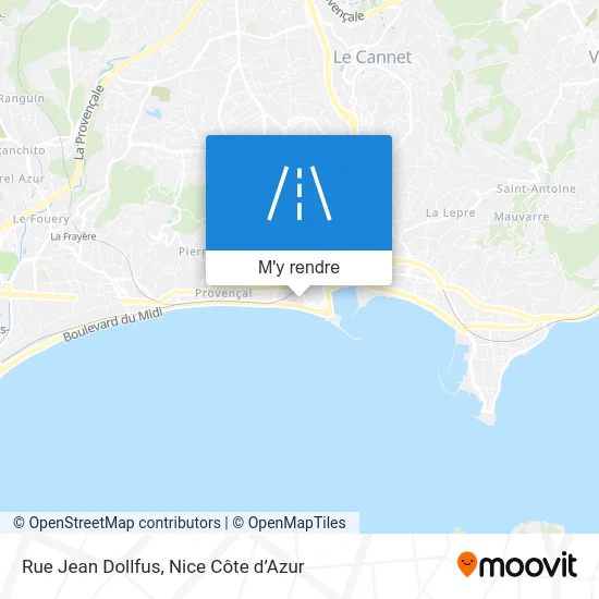 Rue Jean Dollfus plan