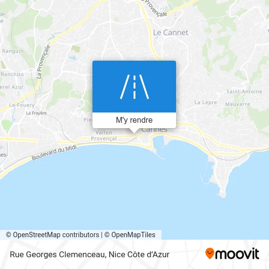 Rue Georges Clemenceau plan