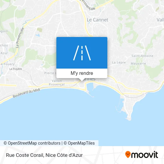 Rue Coste Corail plan