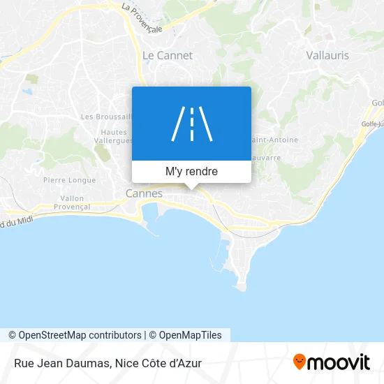 Rue Jean Daumas plan