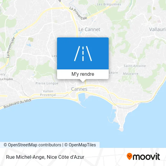 Rue Michel-Ange plan