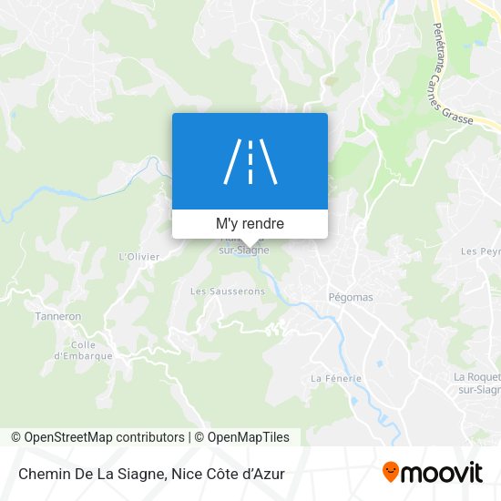 Chemin De La Siagne plan