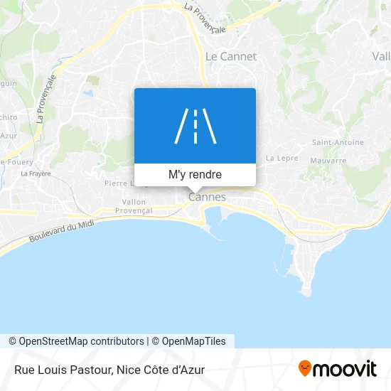 Rue Louis Pastour plan